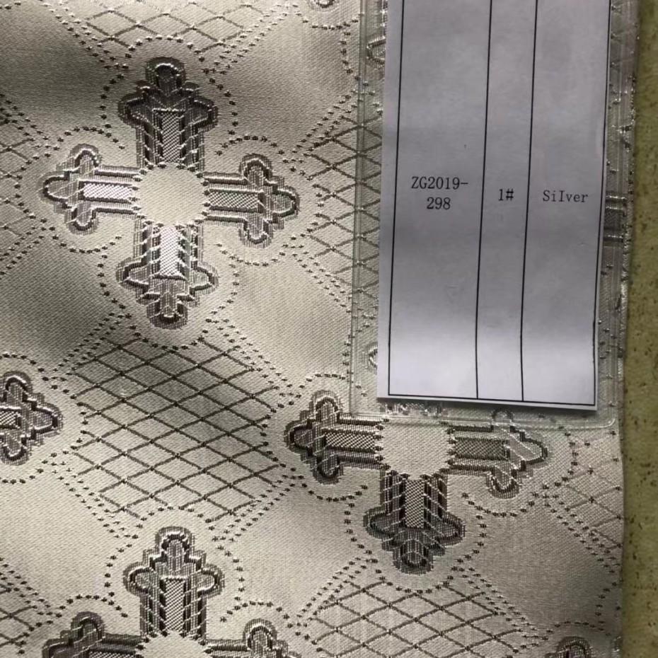 Парча 150 #01Silver (кресты)